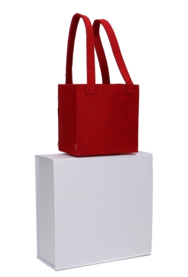 Geschenktasjes Santa Met Voetjes 11x7.5x24cm 1stuks Geschenktasjes Santa Met Voetjes 11x7.5x24cm 1stuks