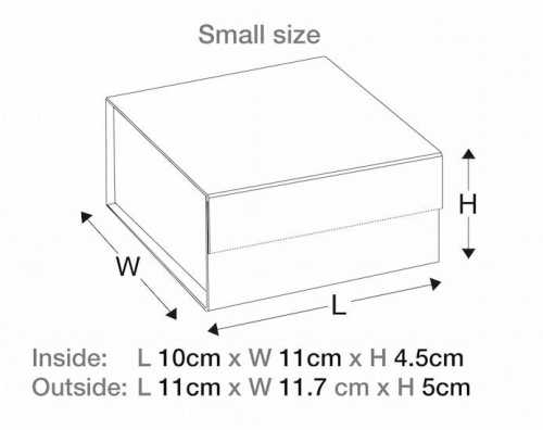 Luxueuze Magneetdozen Diamond & Satijn Zwart Mat 9.5x11x4.5cm 10stuks