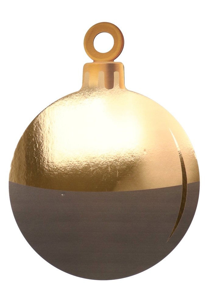 Decoratie Grote Etalage Kerstbal Gold & Black 46cm 1 stuk