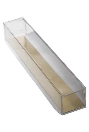 Transparant Bonbondoosje & Gouden Bodem 20x3x3cm 100stuks