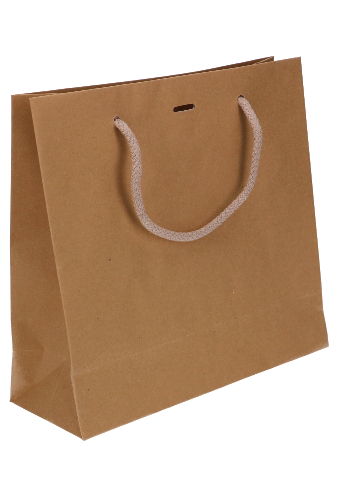 Kadotasjes Noli Kraft Met Koord & Lintgleuf 24x9x23cm 10stuks