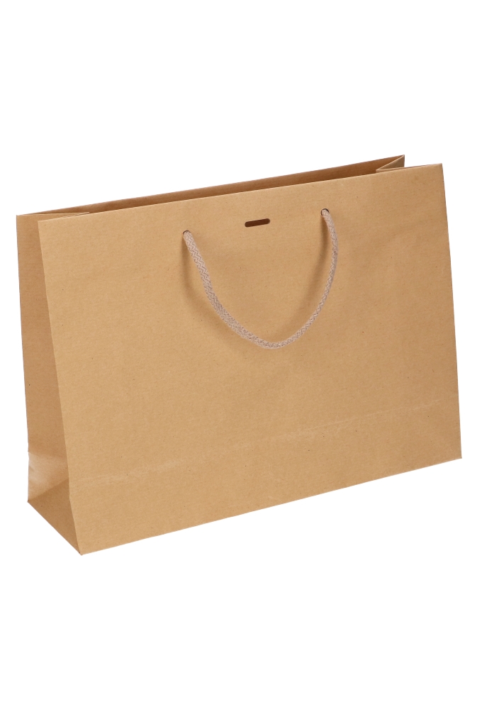 Kadotasjes Noli Kraft Met Koord & Lintgleuf 32x10x24cm 10stuks