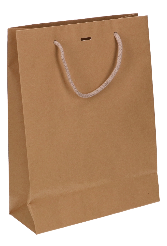 Kadotasjes Noli Kraft Met Koord & Lintgleuf 24x10x32cm 10stuks