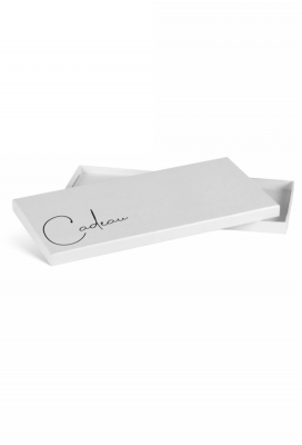 Cadeaubon + Luxe Cadeaudoosje Wit Cadeau Met Lint 22x11x1.3cm 10stuks