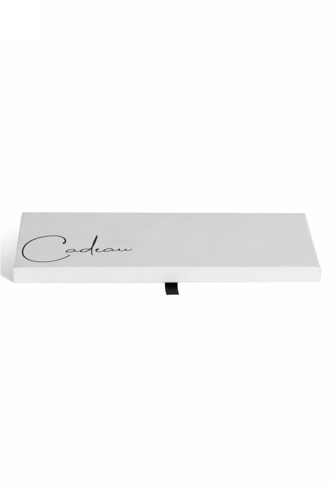 Cadeaubon + Luxe Cadeaudoosje Wit Cadeau Met Lint 22x11x1.3cm 10stuks