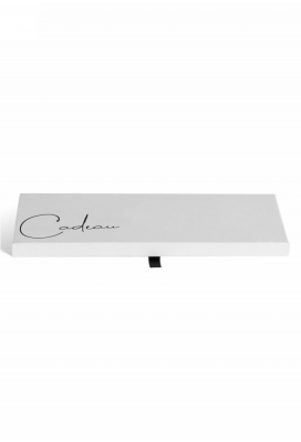 Cadeaubon + Luxe Cadeaudoosje Wit Cadeau Met Lint 22x11x1.3cm 10stuks