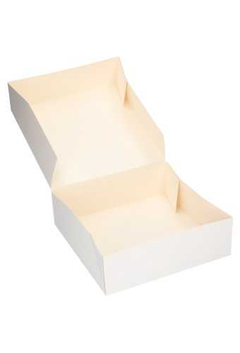 Gebaksdoos Blanco Wit Met Klep 25x25x8cm 270gram 150stuks