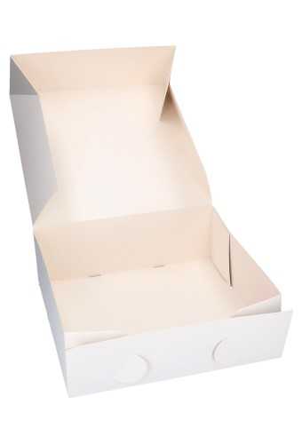 Gebaksdoos Blanco Wit Met Klep 32x32x11.5cm 345gram 60stuks