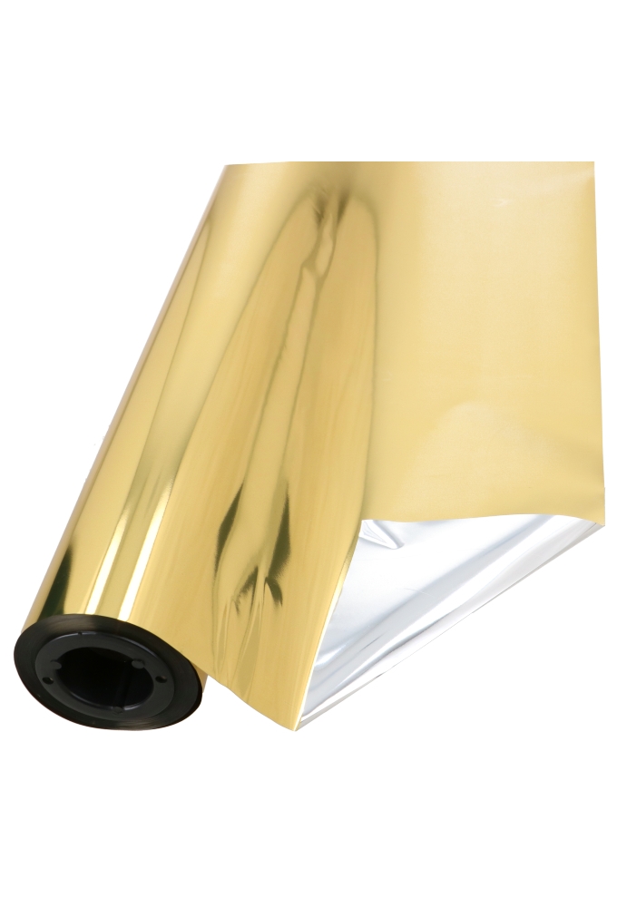 Cadeaufolie Metallic Goud & Zilver 70cm x 50meter 30 mic