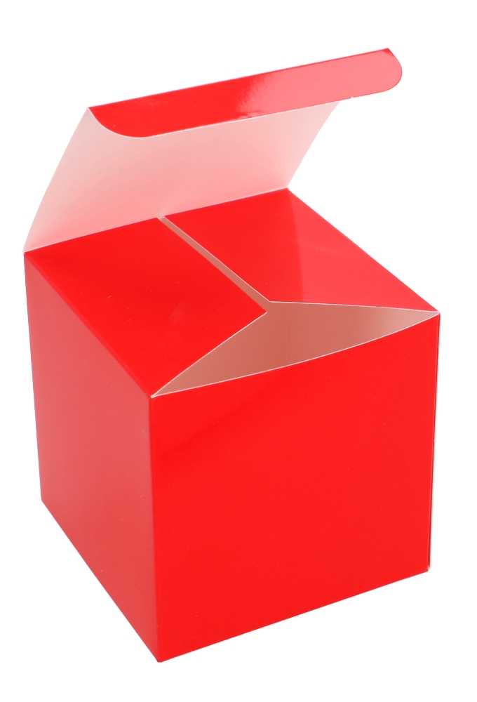 Kubus Cadeaudoosjes Rood 8x8x8cm 25stuks