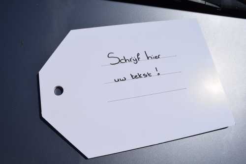 Kadokaart XL Wit A4 Formaat & Beschrijfbaar