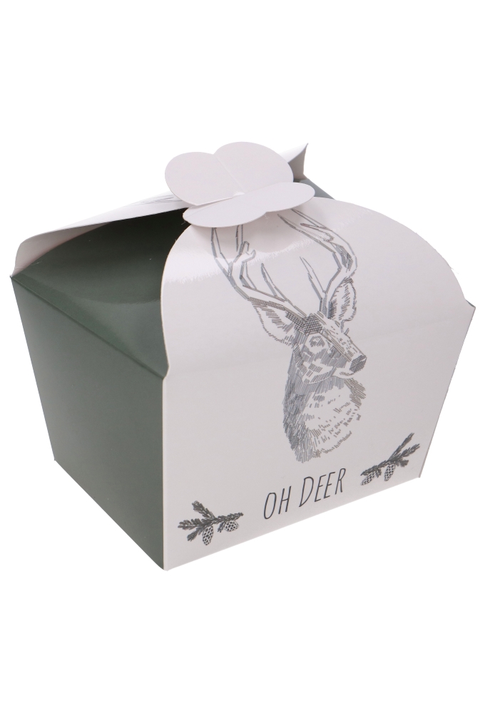 Bonbondoosjes OH Deer 500gr Vlindersluiting 11.5x9x7cm 24stuks