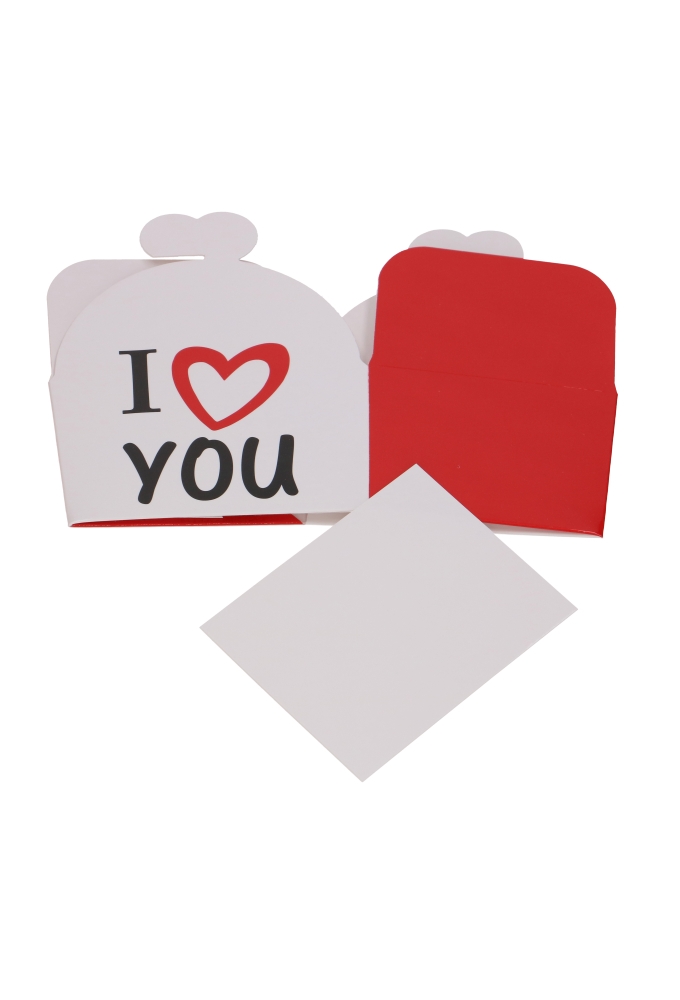 Bonbondoosjes I Love You 250gram & Vlindersluiting 9.5x7.5x6cm 24stuks