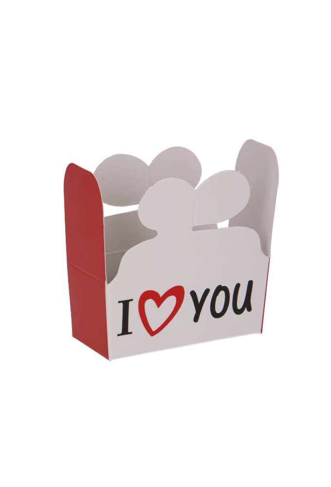 Bonbondoosjes I Love You 2 bonbons & Vlindersluiting 6.5x3x3cm 25stuks