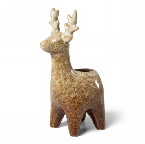 Jens Living Rendier Kandelaar Bruin 7.5x5.3x12.5cm 1stuks