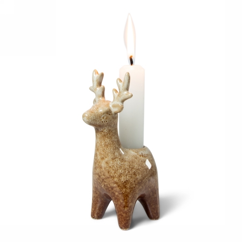 Jens Living Rendier Kandelaar Bruin 7.5x5.3x12.5cm 1stuks Jens Living Rendier Kandelaar Bruin 7.5x5.3x12.5cm 1stuks