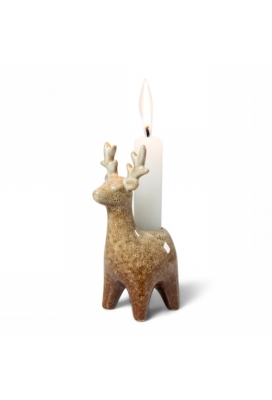 Jens Living Rendier Kandelaar Bruin 7.5x5.3x12.5cm 1stuks Jens Living Rendier Kandelaar Bruin 7.5x5.3x12.5cm 1stuks