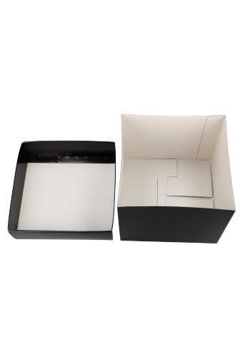 Luxe Geschenkdoos Torino Zwart Mat 12.3x12.3x9.7cm 25stuks OP IS OP