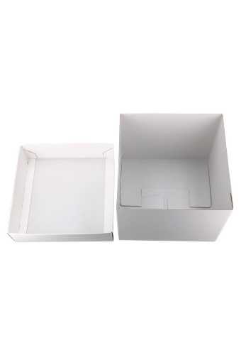 Luxe Geschenkdoos Torino Wit Mat 12.3x12.3x9.7cm 25stuks OP IS OP