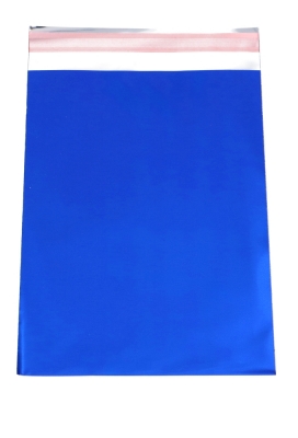 Kadozakjes Folie Mita Mat Blauw & Plakstrip 12x18.5+3cm 100stuks