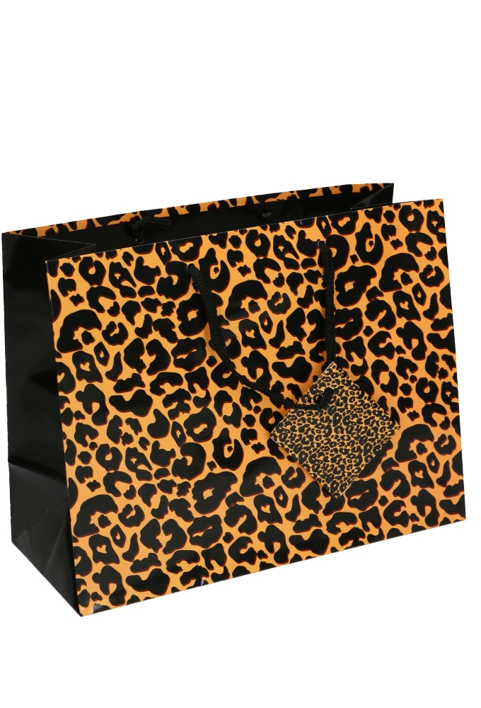 Kadotasjes Everyday Medium Panter 23x10x17.5cm 12stuks