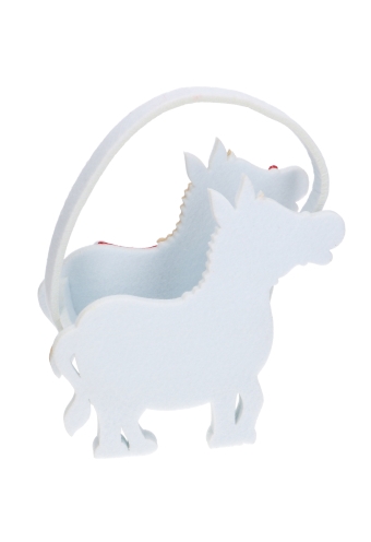 Geschenkmandje Vilt Ozosnel Sint 22x8x18.5cm 1stuks