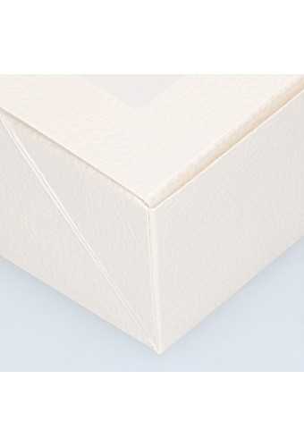 Geschenkdoosjes & Vensterdeksel Wit Creme Grivola 16x16x6cm 10stuks
