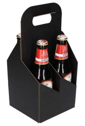 Bierverpakking Draagdoos Brugge Zwart voor 4 flesjes 33cl 10stuks