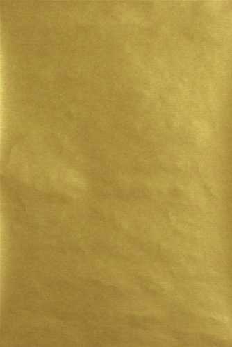 Kerstpapier Bruin Kraft Uni Goud 50x70cm 250vellen