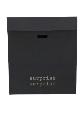 Kadozakjes Kraft Zupo Zwart Surprise & Lint Gleuf 14x7x19cm 12stuks