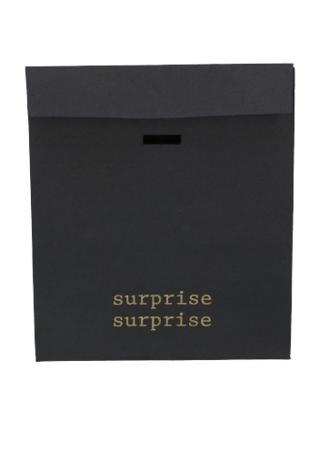 Kadozakjes Kraft Zupo Zwart Surprise & Lintgleuf 14x7x15cm 12stuks Kadozakjes Kraft Zupo Zwart Surprise & Lintgleuf 14x7x15cm 12stuks