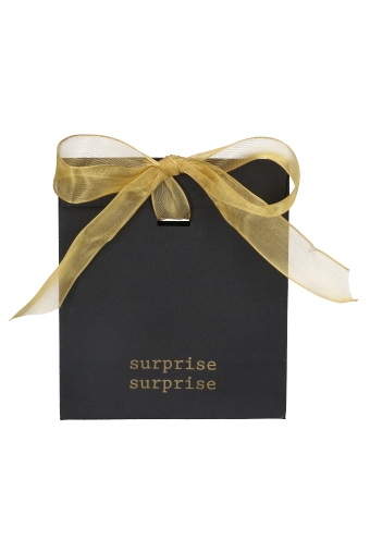 Kadozakjes Kraft Zupo Zwart Surprise & Lintgleuf 14x7x15cm 12stuks