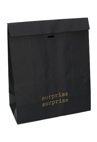 Kadozakjes Kraft Zupo Zwart Surprise & Lintgleuf 25x12x30cm 12stuks Kadozakjes Kraft Zupo Zwart Surprise & Lintgleuf 25x12x30cm 12stuks