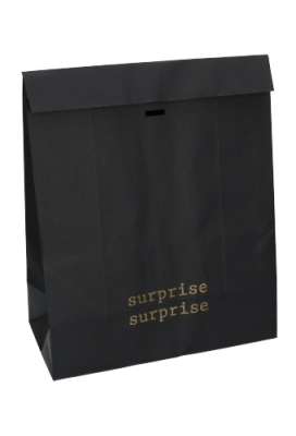 Kadozakjes Kraft Zupo Zwart Surprise & Lintgleuf 25x12x30cm 12stuks Kadozakjes Kraft Zupo Zwart Surprise & Lintgleuf 25x12x30cm 12stuks