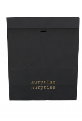 Kadozakjes Kraft Zupo Zwart Surprise & Lintgleuf 25x12x30cm 12stuks Kadozakjes Kraft Zupo Zwart Surprise & Lintgleuf 25x12x30cm 12stuks