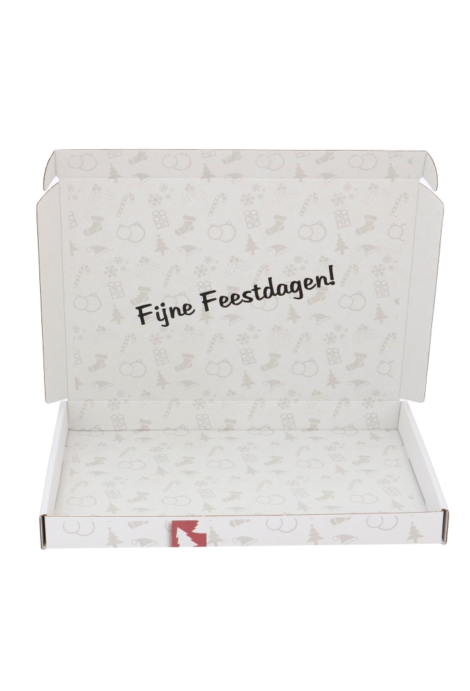 Brievenbusdoos Fijne Feestdagen A4 31x22x2.8cm 10stuks