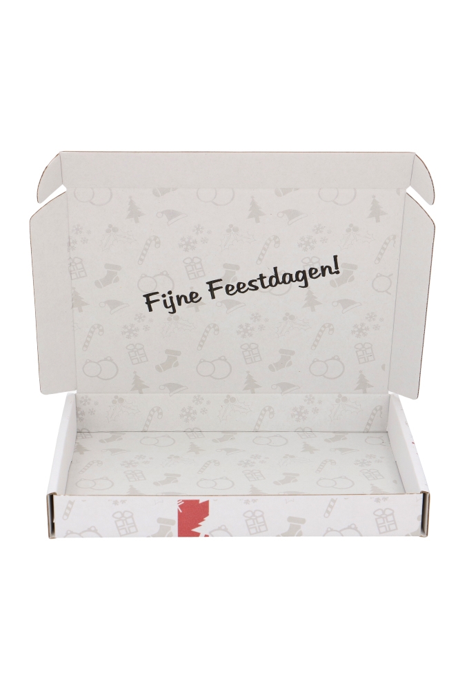 Brievenbusdoos Fijne Feestdagen A5 22x16x2.8cm 10stuks