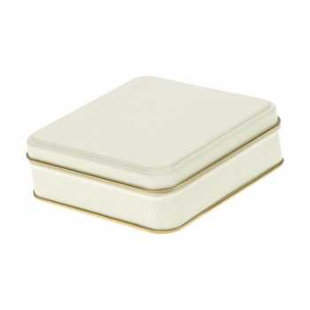 Blikken Licht Beige Vierkant 10.7x10.7x3.2cm 12stuks