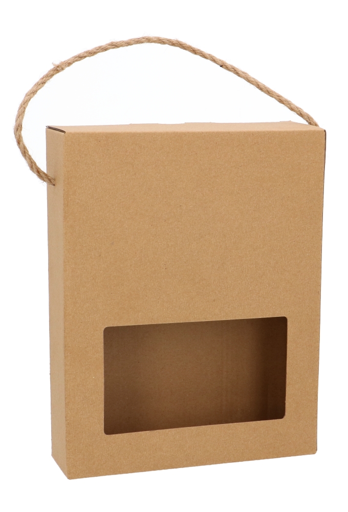 Bierverpakking Kraft voor 3 flesjes Bier 33cl Met Koord FSC® 50stuks