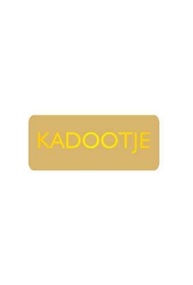 Etiketten Kadootje Goud 3.8x1.6cm 500stuks