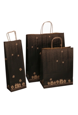 BUDGET Papieren Draagtas Kassel & Handvat Kadootjes 26x12x32cm 50stuks