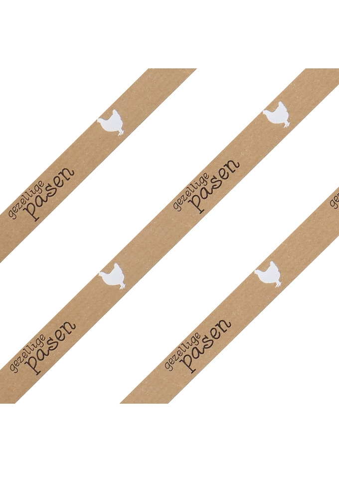 Krullint Kraft Bruin Gezellige Pasen Kip 15mm x 50 meter OP IS OP