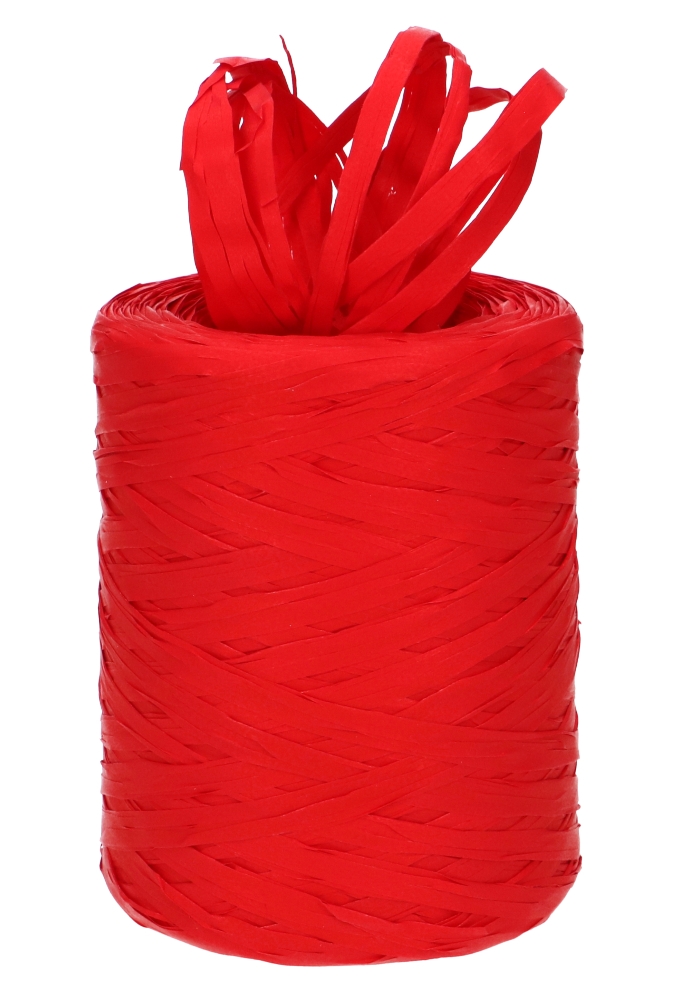 Raffia Linten Trend Rood 5mm x 200 meter