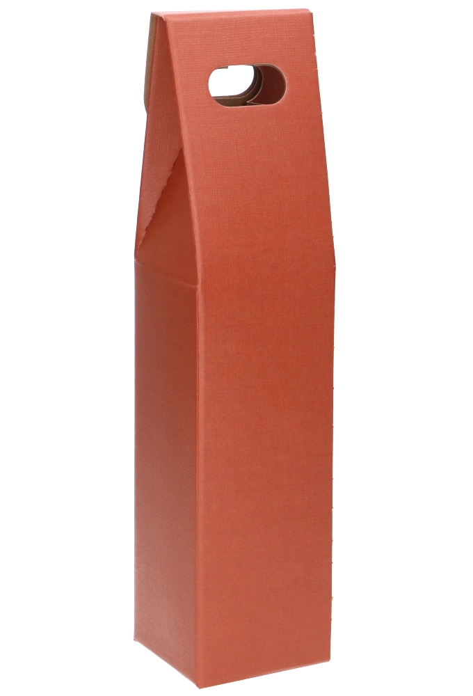 Wijndozen Vigo Koper & Venster 1 fles 9x9x38.5cm 10stuks