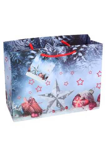 Kersttasjes Medium Starry Rain 23x10x17.5cm 12stuks