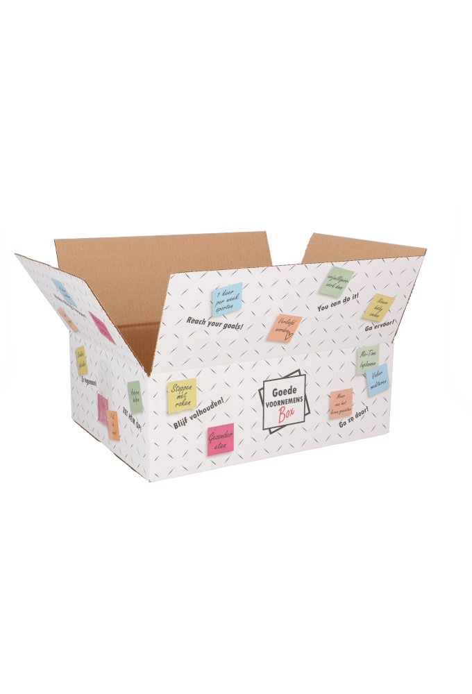 Geschenkdozen Goede Voornemens 39x29x13cm 15stuks