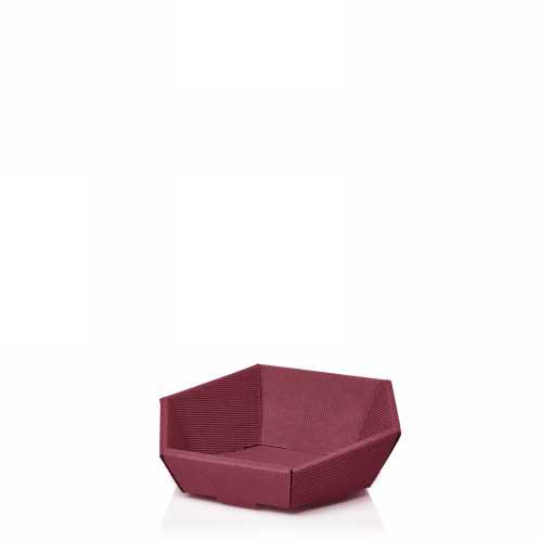 Geschenkdoos Korf Modern Bordeaux Mini 24x23x4.8-8.5cm 25stuks