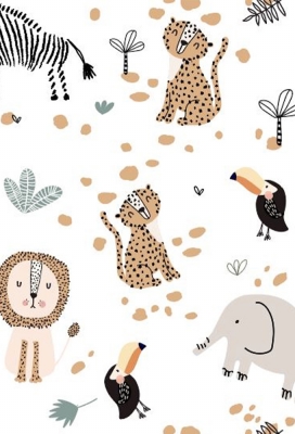 Cadeaupapier Coated sweet animals 50x70cm 250vellen