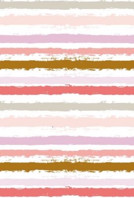 Cadeaupapier Trendy painted stripes pink & gold 50x70cm 250vellen