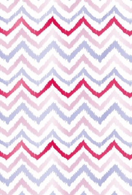 Kadopapier Trendy zigzag lines pink & blue 50cm x 200meter